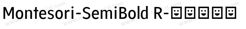 Montesori-SemiBold R字体转换